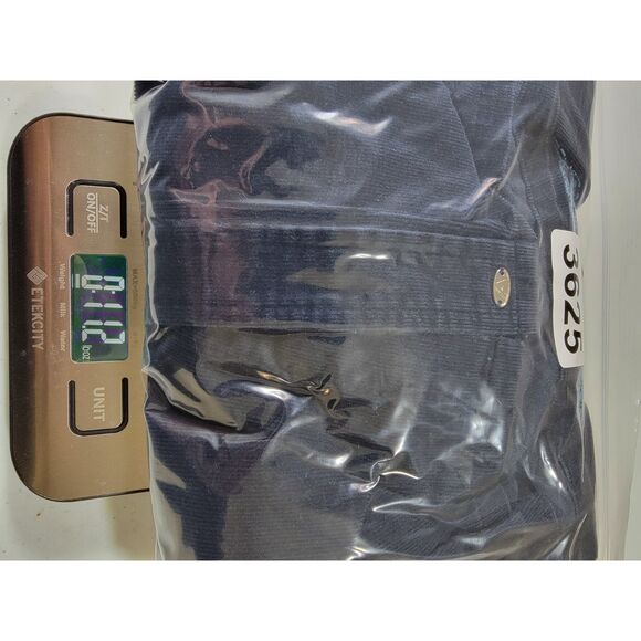 Andrew Fezza Men's Navy Blue Corduroy Long Sleeve Button Down Shirt - Large - Picture 6 of 6